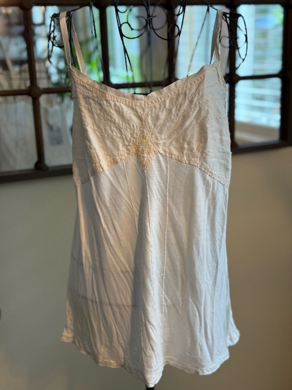Da-Nang Ivory Cotton Top
